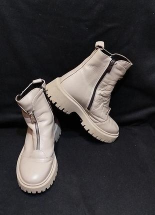 Зимние кожаные ботинки garti 36р 8351