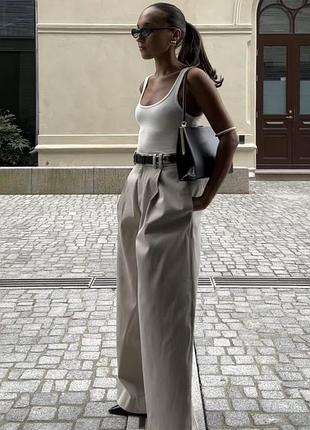 🍨 широкие брюки от zara 2