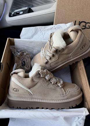 Кросівки угі жіночі чоловічі ugg пісочні sand sneakers замшеві зимові на вовні