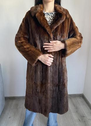Жіноча шуба з натурального хутра норки xs/s