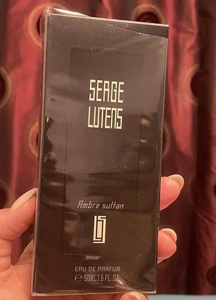 Оригінал 2/3 флакона ambre sultan від serge lutens в рідній коробці 4