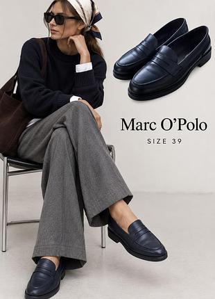 Лоферы туфли marc o’polo кожаные р 39(24,5см)