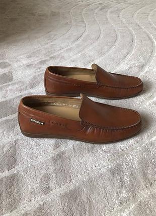 Чоловічі шкіряні мокасини mephisto algoras — cognac brown 🤎,  шкіряні чоловічі туфлі розмір 46