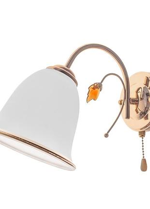 Бра настенное накладное классическое lk-581w/1 e27 g brille 26-921