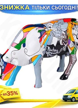Ku статуэтка коллекционная корова universal fit picowso school for the art полирезин яркая фигурка для uni2l_k