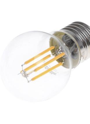 Лампа філаментна led 4w e27 cog ww g45 220v