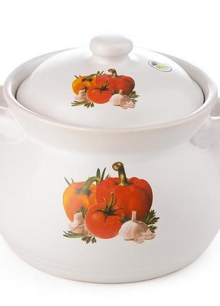 Керамическая кастрюля nca2pot 2550ml white
