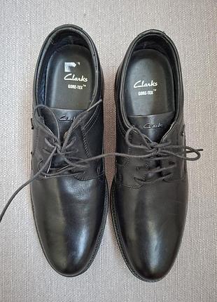 Туфли мужские clarks кожаные новые черные размер 44