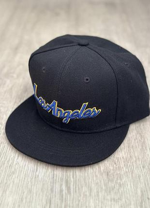 Кепка снепбек (snapback) лос-анджелес (los angeles) чорний 56-61р (9109)