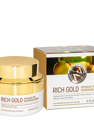 Питательный крем для лица с ионами золота enough rich gold intensive pro nourishing 50 мл