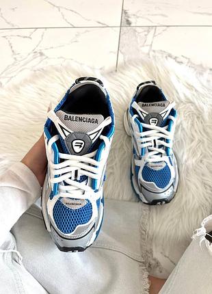 Balenciaga runner white blue 3