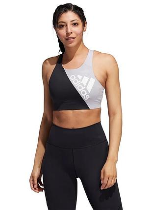 Топ жіночий спортивний adidas двоколірний чорний з бузковим