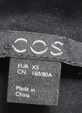Черное платье cos коттон шелк 9