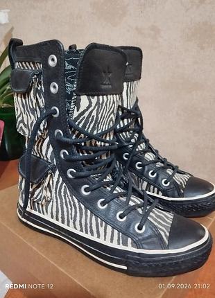Высокие утепленные кеды converse