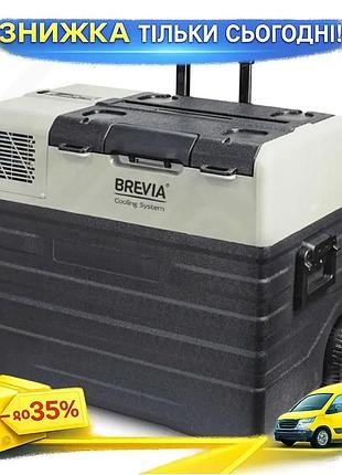 Ku холодильник автомобільний brevia universal fit 52л чорний компресорний для подорожей і кемпінгу пер uni2l_k