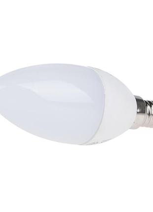 Лампа світлодіодна led 5w e14 ww c37-pa 220v