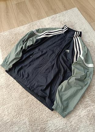 Спортивная кофта ветровка adidas vintage xl адидас мужская