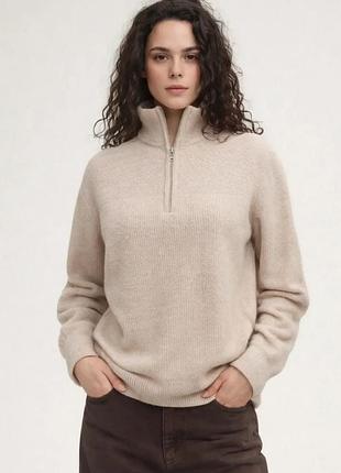 Zip neck от reiss с шерстью и кашемиром