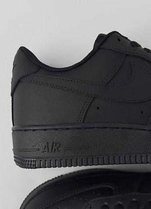 Nike air force 1 low all black 3