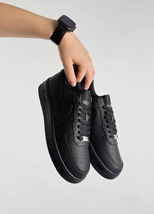 Nike air force 1 low all black 4