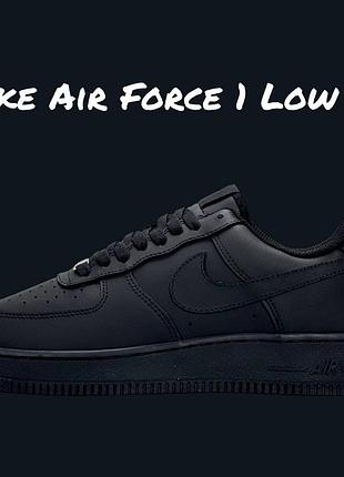 Nike air force 1 low all black 5