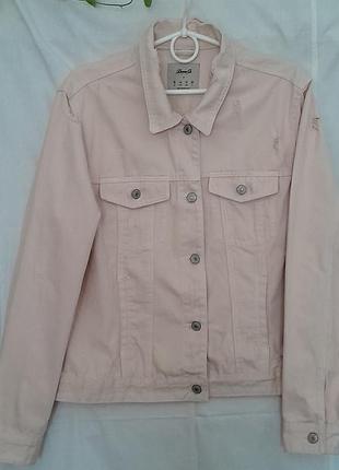 Женская джинсовая куртка "рванка" denim co. est1969.