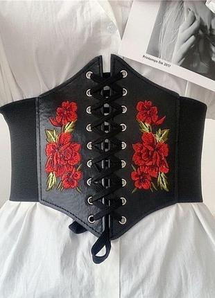 Пояс-корсет из экокожи 🖤❤️