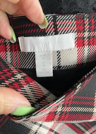 Спідниця міні в клітинку h&m 6