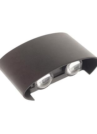Подсветка al-264/4х1w nw led ip65 bk brille 34-477