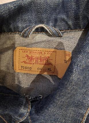Levi's пиджак, джинсовая куртка винтаж. 4