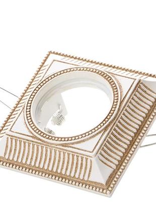 Светильник точечный декоративный hdl-m12 mr16 wh/ab