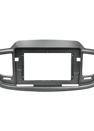 ©➀переходная рамка lesko для kia sorento um 2014-2019 10,1 дюйма серый монтаж автомагнитолы установка муль