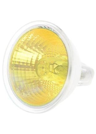 Лампа галогенная 50w gu5.3 mr16 (36) yellow 220v