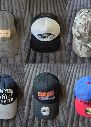 Кепки бейсболки новые и как новые obey, new era, new york, камуфляж