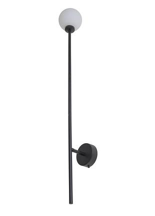 Бра настенный накладной шар минимализм bl-947w/1m g4 bk brille 29-176