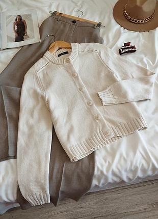 молочно бежевый вязаный кардиган dunnes s