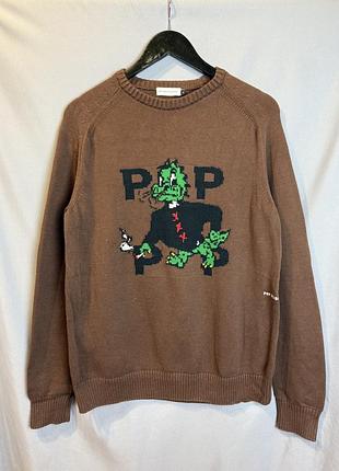 Оригінальний вʼязаний светр pop traiding company dragon knit sweater