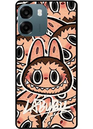 Силиконовый чехол бампер для oppo a6 с рисунком labubu лабубу