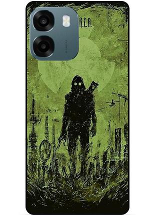 Силіконовий бампер чохол для oppo a6 з малюнком stalker сталкер