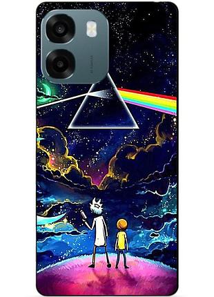 Силіконовий чохол бампер для oppo a6 з малюнком рік і морті rick and morty