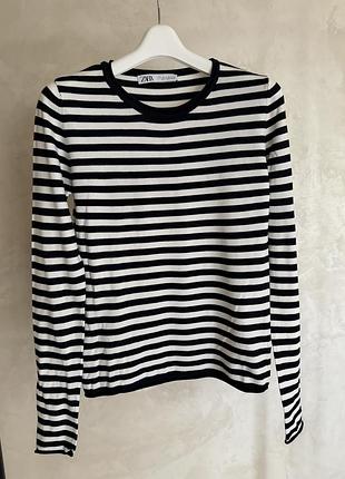 Жіночий светр в смужку, zara, розмір м