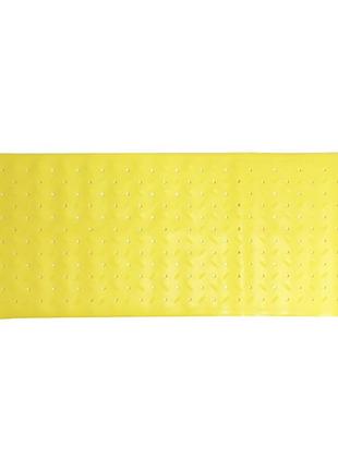 Коврик в ванную комнату на присосках mgz-0901(yellow) 35х95 см