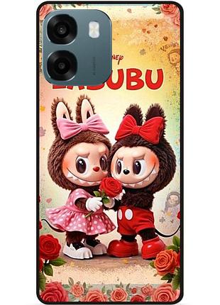 Силиконовый бампер чехол для oppo a6 с рисунком лабубу labubu