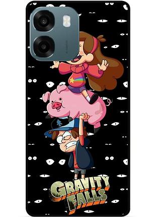 Силиконовый бампер чехол для oppo a6 с картинкой gravity falls гравити фолз