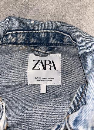 Джинсова куртка zara 2