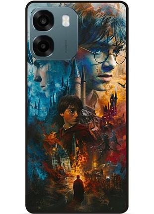 Силиконовый бампер чехол для oppo a6 с рисунком гарри поттер harry potter