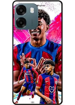 Чехол силиконовый бампер для oppo a6 с рисунком lamine yamal ламин ямаль