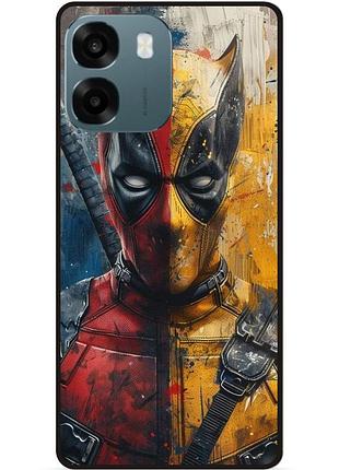 Силіконовий бампер чохол для oppo a6 з малюнком росомаха marvel дэдпул