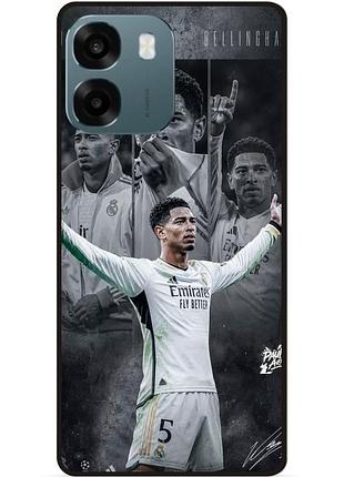 Чехол силиконовый бампер для oppo a6 с рисунком jude bellingham джуд беллингем