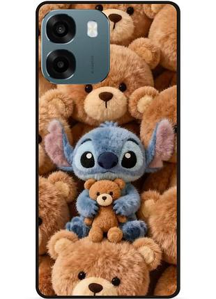 Силиконовый чехол бампер для oppo a6 с картинкой stitch стич